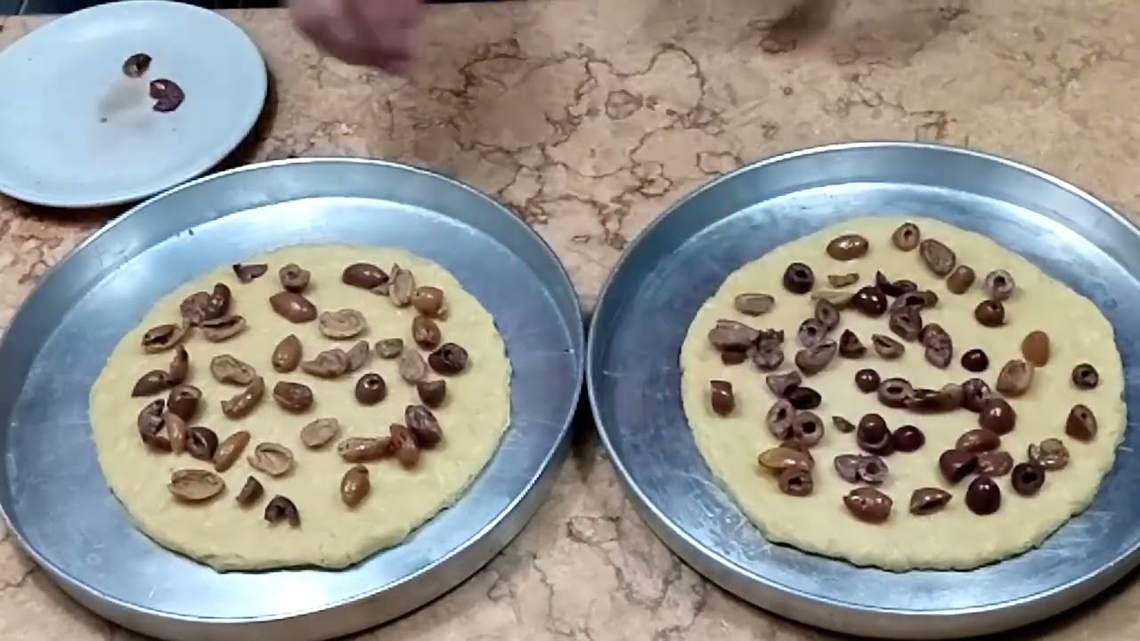 عمل قرص بالجبنه و الزيتون مع الشيف شكري