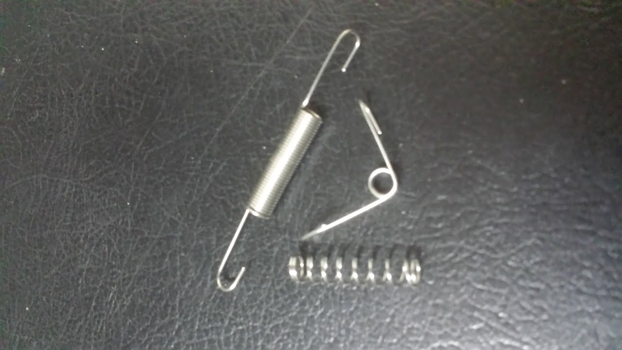 How to make 3 different style springs by hand in 3 minutes , real time.