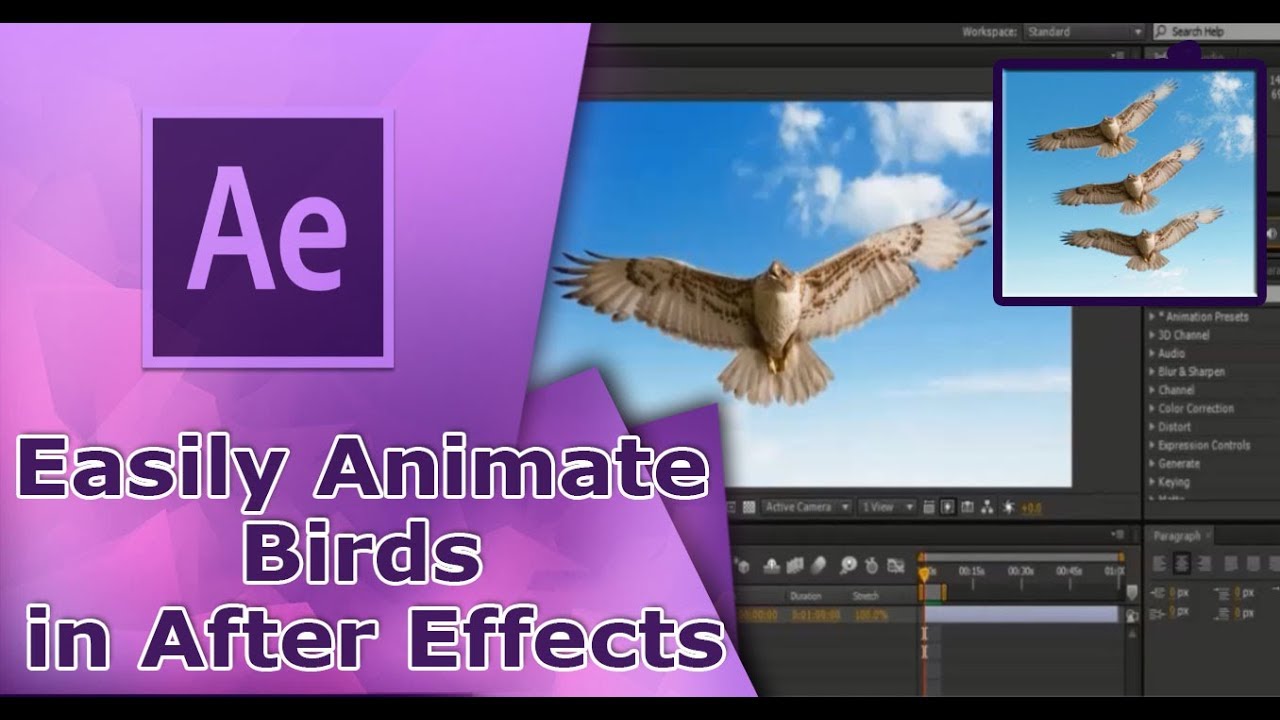 How To Easily Animate Birds in After Effects with Puppet Pin Tool