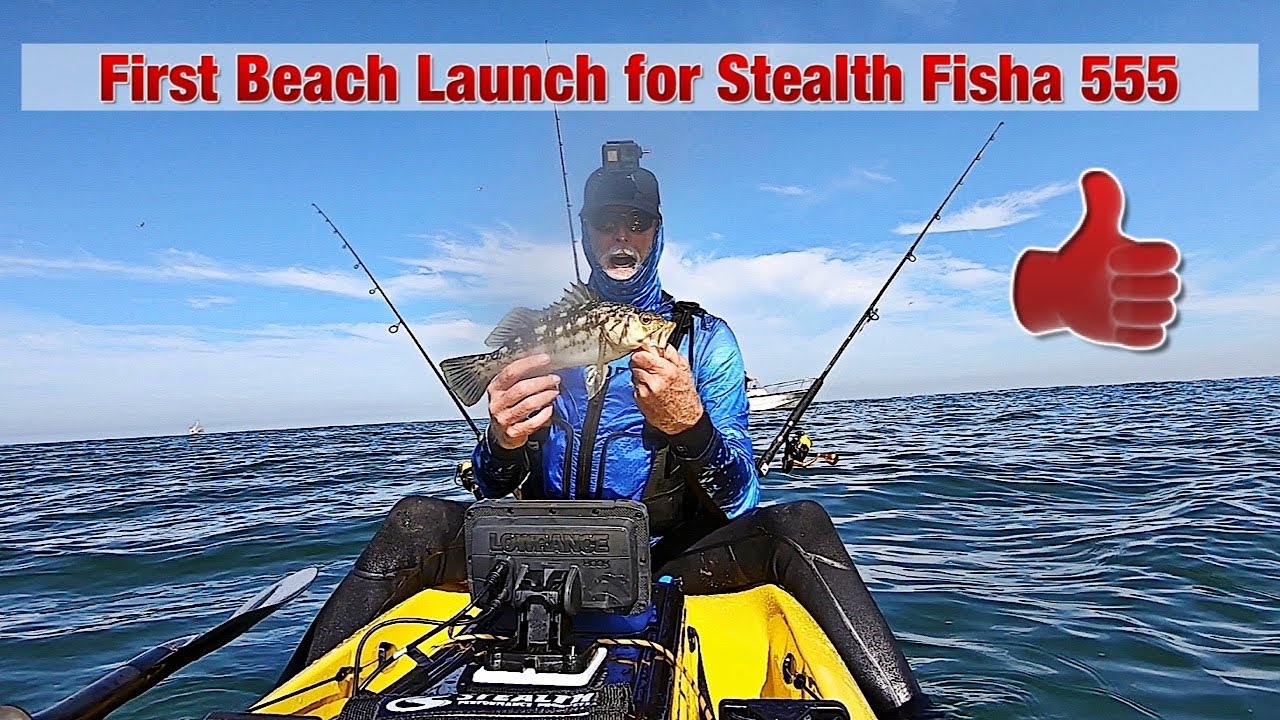 First Beach Launch for New Stealth Fisha 555!