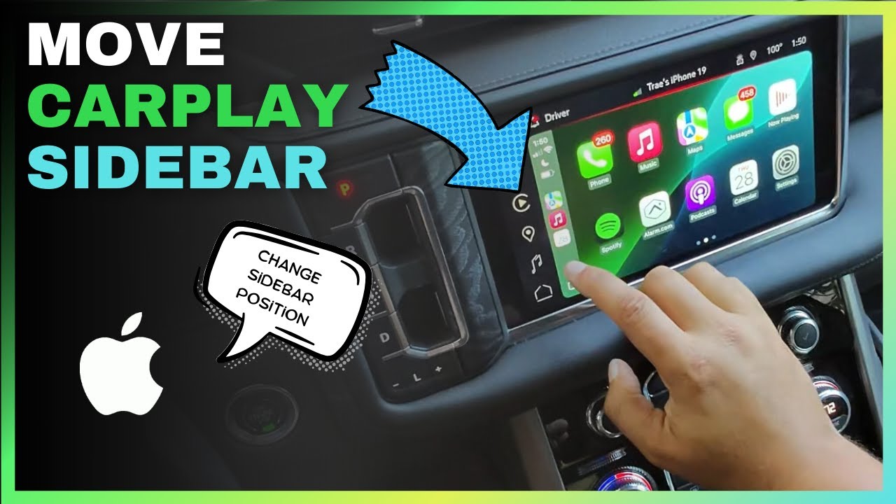 How to Move/Change the Sidebar in Apple CarPlay
