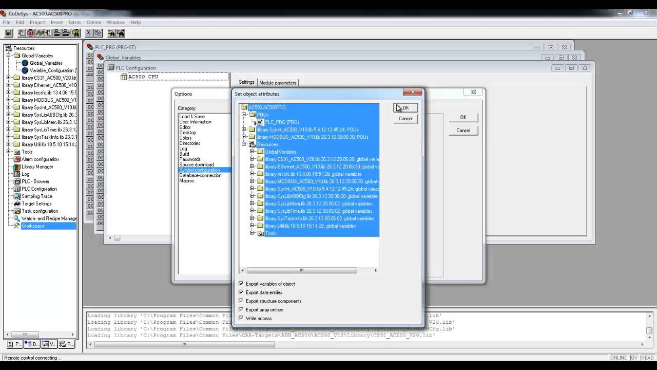 AC500 ABB Modbus TCP, RTU,Codesys Plc Webserver, CP600 webserver,OPC  uygulamaları