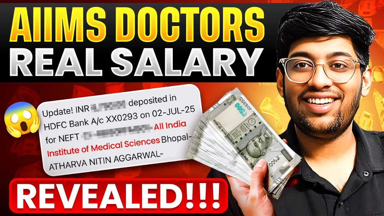 AIIMS DOCTORS SALARY REVEALED💰| 60lakhs/year? | Real truth