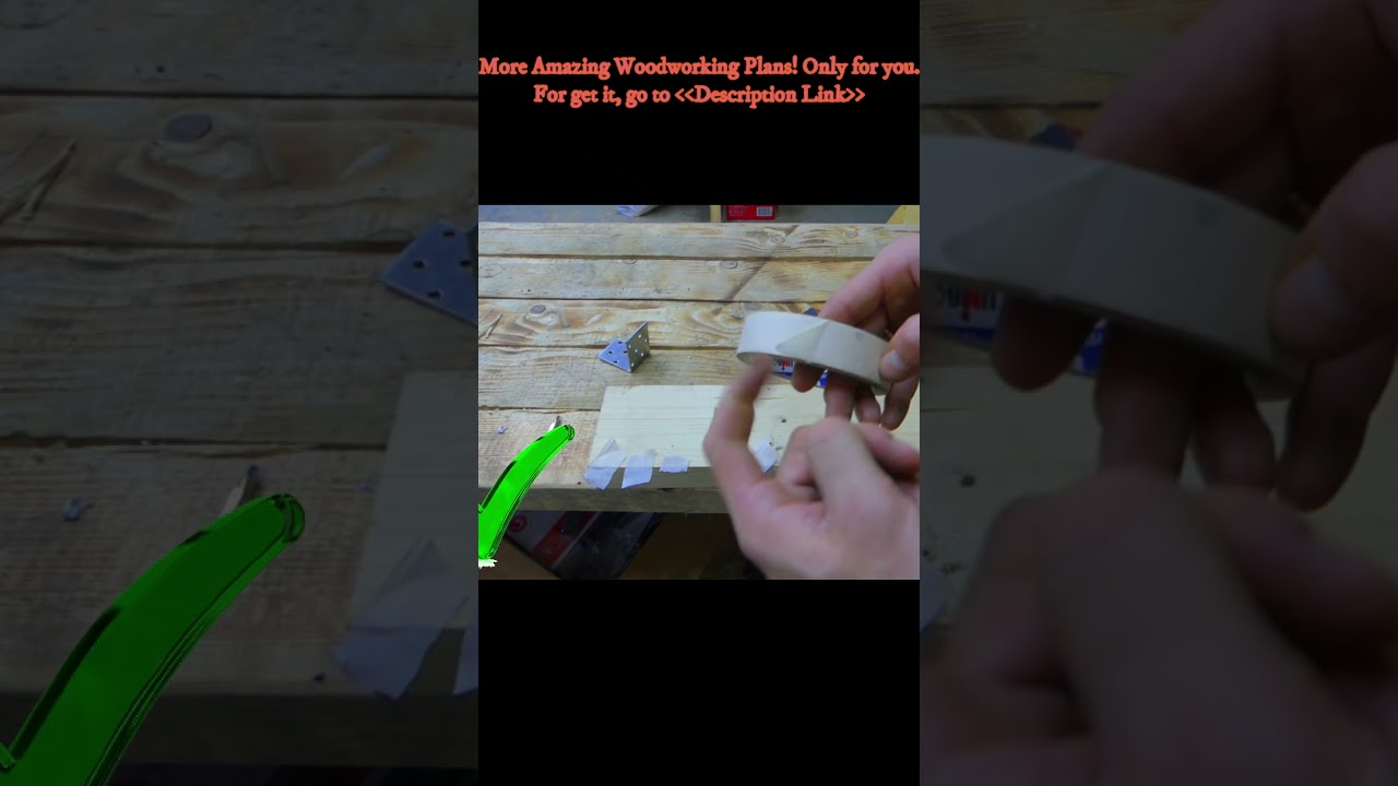Attach A Tap On Wood Perfectly | Woodworking Tips #shorts #woodhacks
