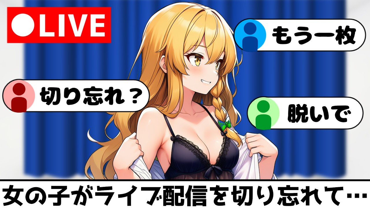 【生着替え】ライブ配信で生着替えをしてしまう魔理沙さん【ゆっくり茶番】【アニメ】【漫画】