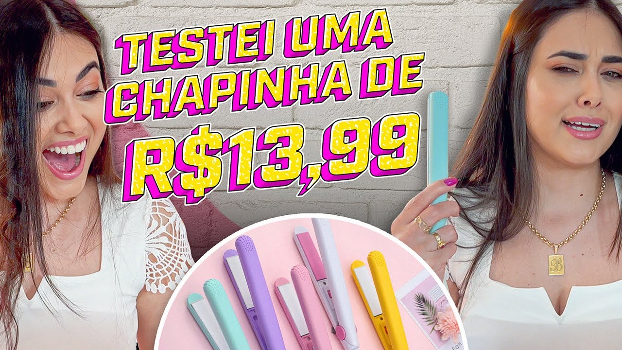 Testando a FAMOSA CHAPINHA da SHOPEE | Funciona? Estraga o cabelo? Vale a pena?