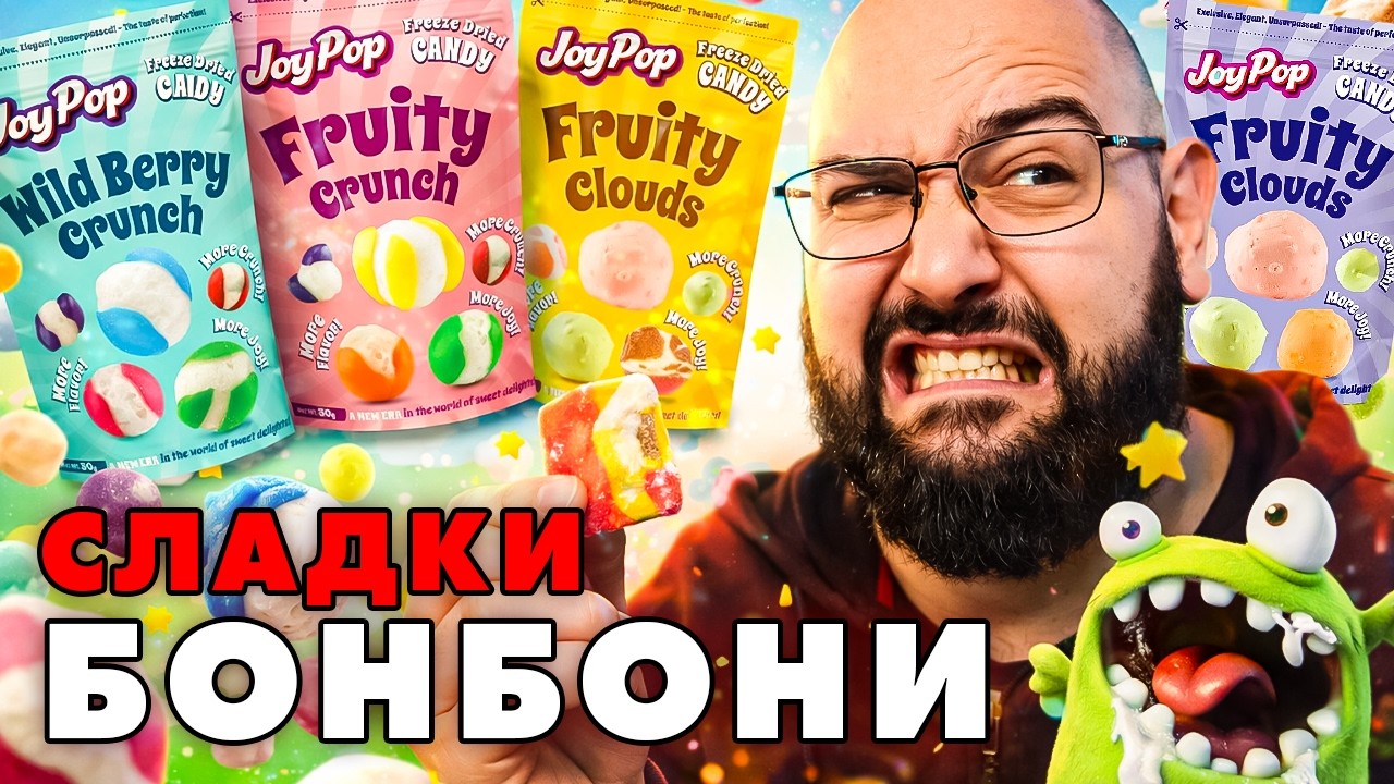NoThx тества Лиофилизирани/Freeze Dried бонбони Joy pop