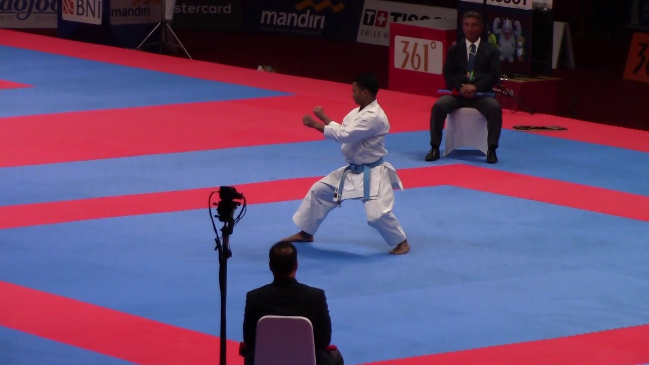 18th Asian Games Men's Kata, Hashem Adham (Qatar) vs Zaresta Yuda Ahmad Zigi (Indonesia)