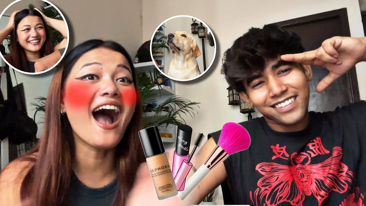 Doing My Girlfriend&rsquo;s Makeup 😂 | emmachockovlogs 