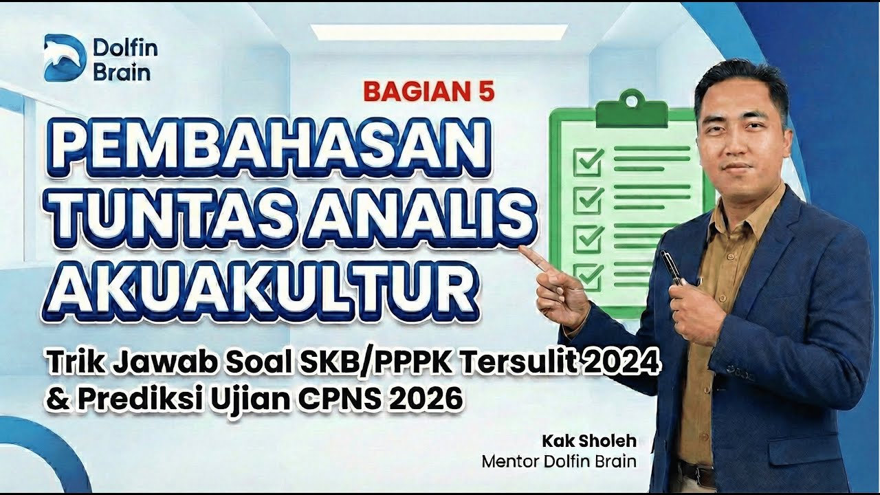 PREDIKSI AKURAT 99%! Bocoran Soal Analis Akuakultur untuk Ujian PPPK/CPNS 2026 (Part 5)