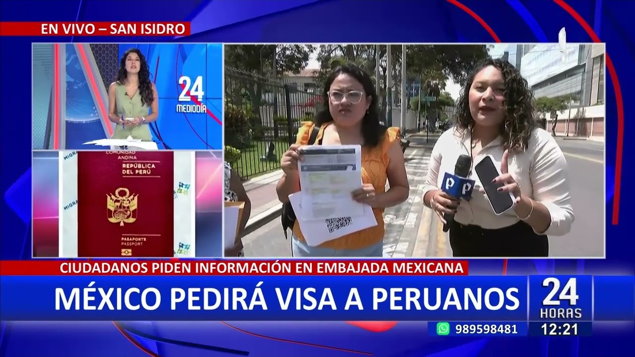 'Priorizaremos a quienes tienen pasajes': Embajada Mexicana ante nueva exigencia de visas a peruanos