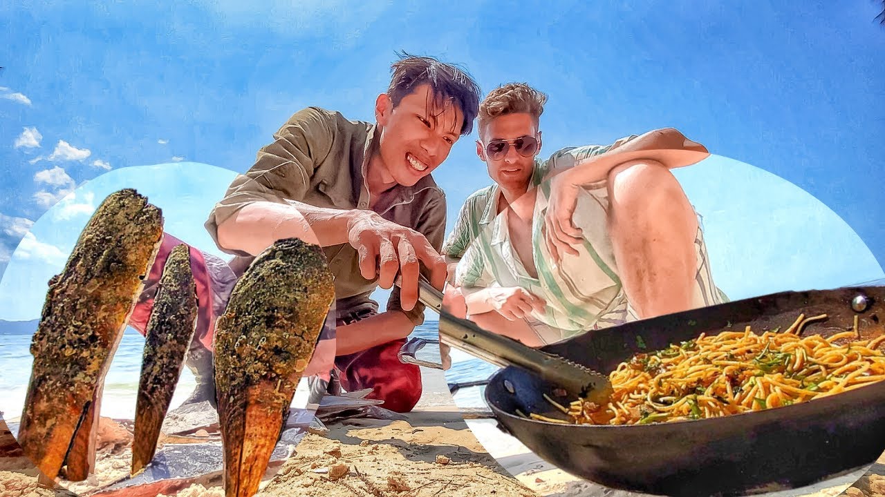 Vietnam's Beach Catch and Cook SCALLOPS!