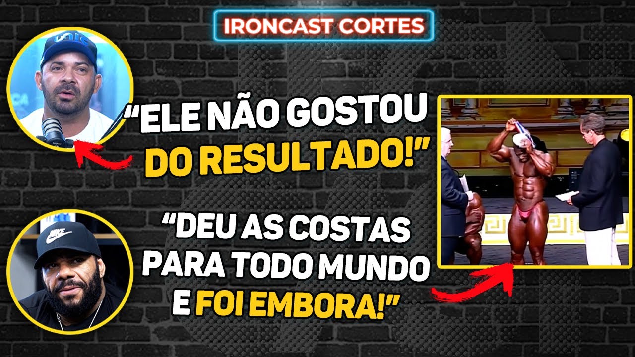 O DIA QUE FLEX WHEELER SAIU P#TO DO PALCO DO MR. OLYMPIA – IRONCAST CORTES