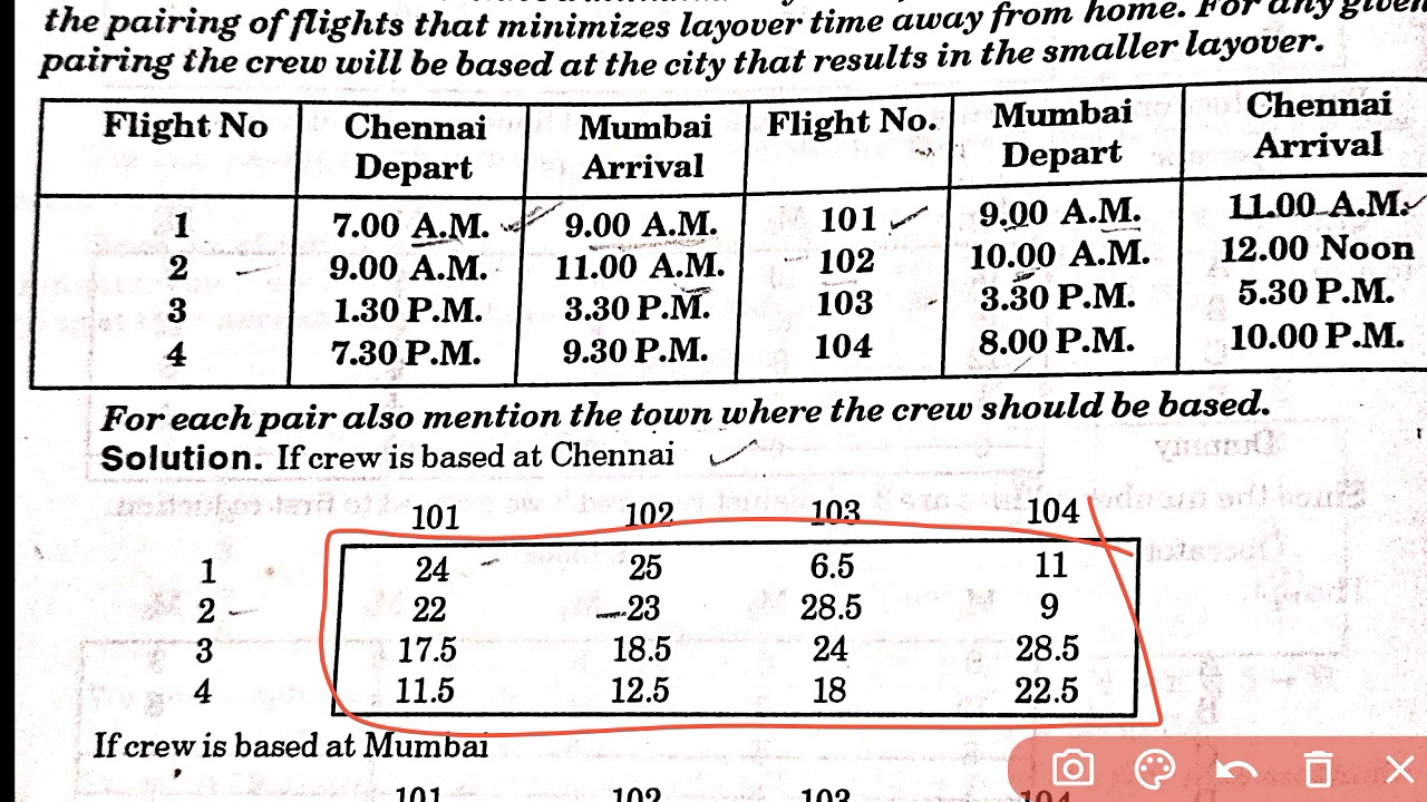 BBA 5 Air Crew Assignment