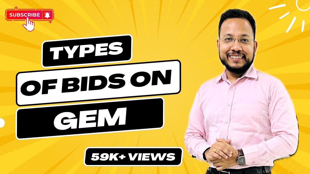 CLASS-6 | Types of Bid on GeM | Tender on GeM | GeM Bid Process | Bid Participation on GeM | GeM Bid