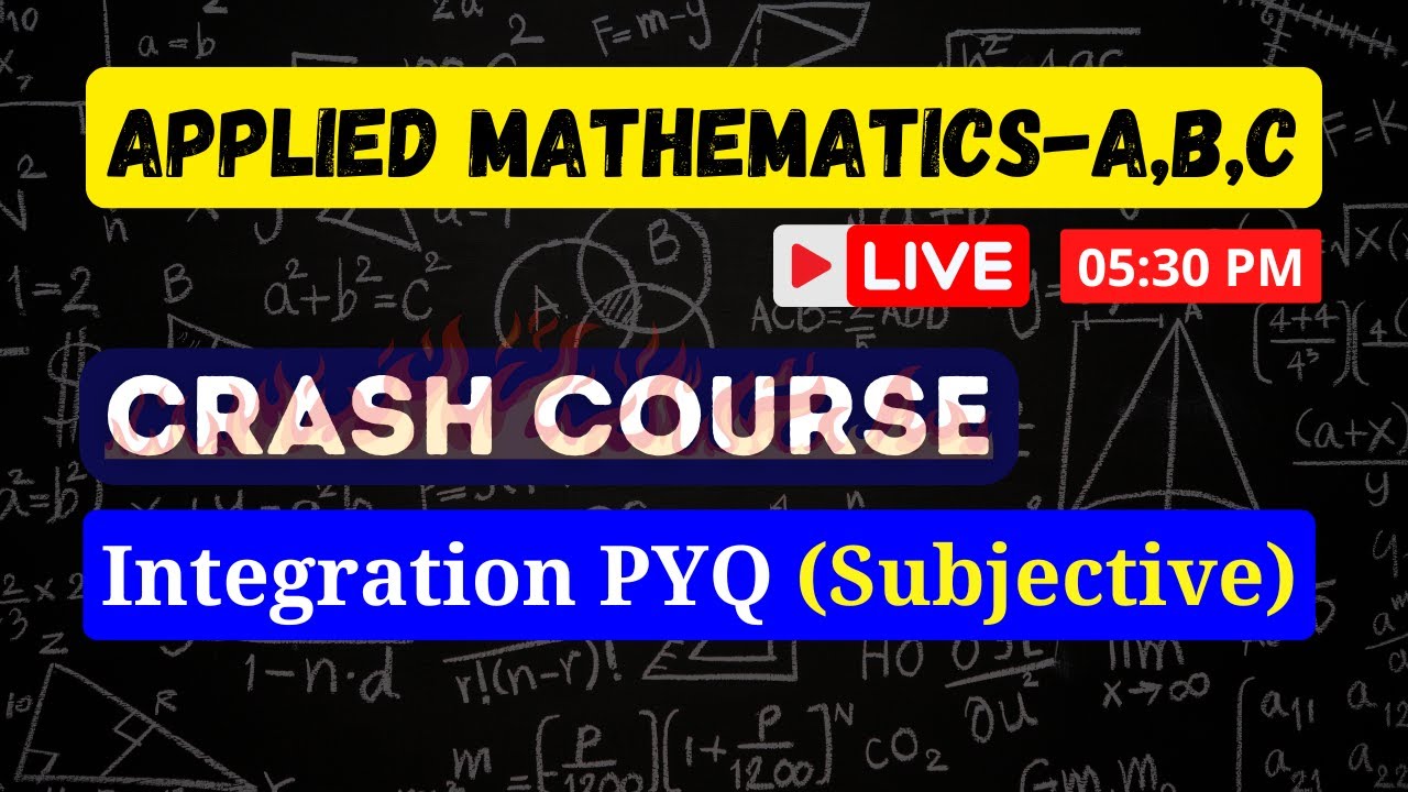 Integration PYQ(Subjective) for Bihar Polytechnic 2nd Semester (Applied Mathematics A,B,C)