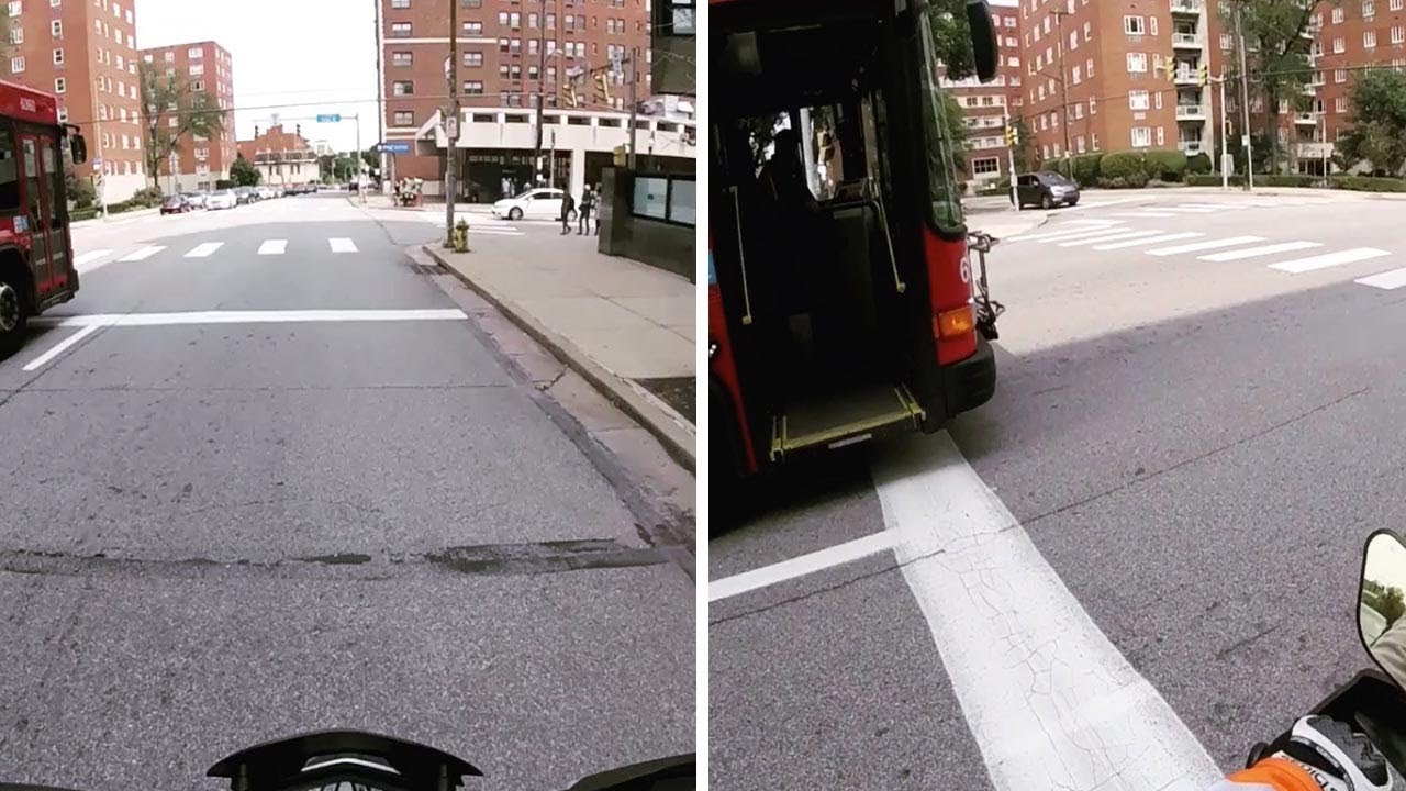 Bus Driver Asks Biker To Rev His Engine