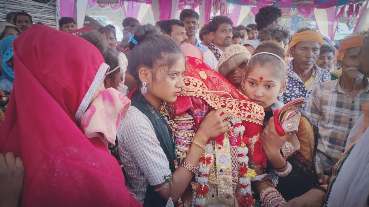 दुल्हन विदाई चंग विडियो मथवाड़ 2025//Adivasi shadi dulhan vidai chang video 2025