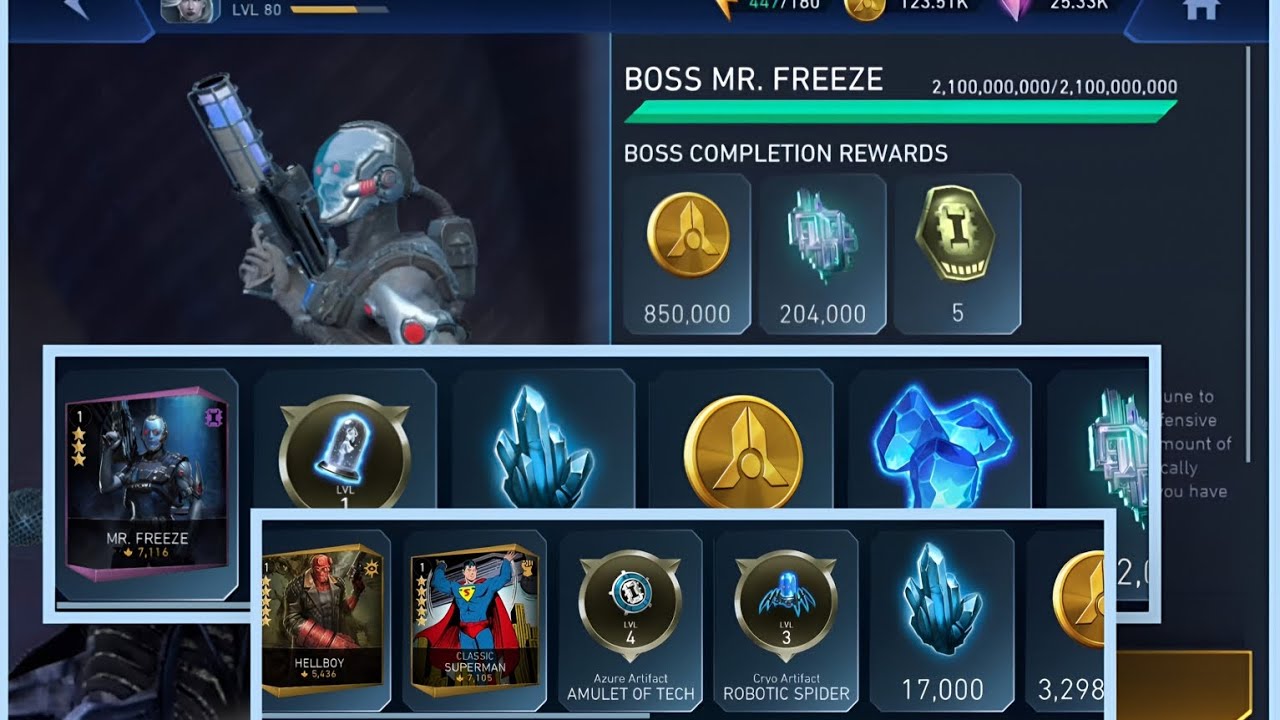 I Got Legendary Mr Freeze and Soloraid artifact drop! 🤩 | On Ice Soloraid | Injustice 2 mobile