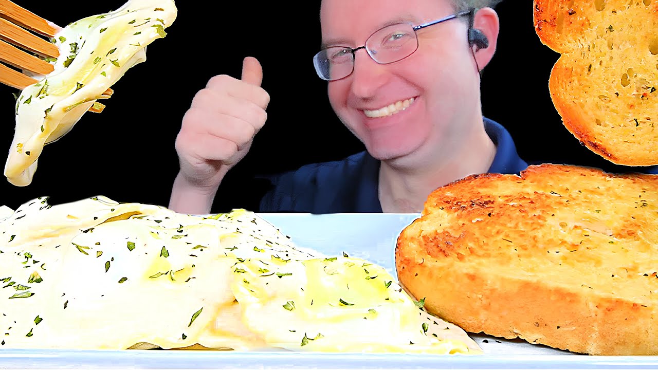 ASMR ALFREDO RAVIOLI MUKBANG EATING SOUNDS