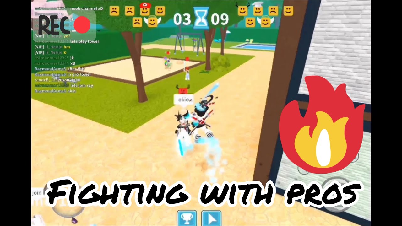 “ROBLOX ICEBREAKER”Playing with pros