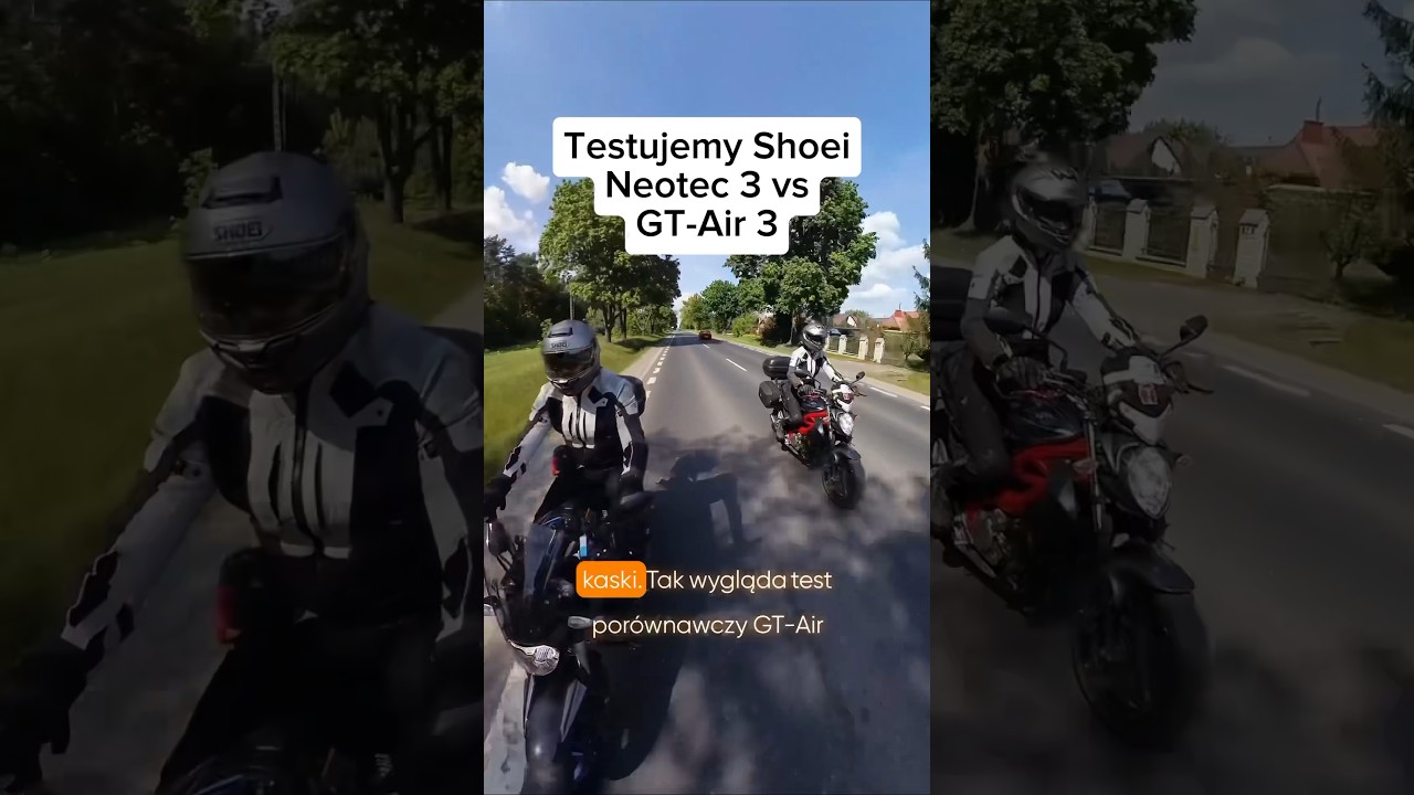 Testujemy i por&oacute;wnujemy Shoei GT-Air 3 vs Neotec 3.  #shoei #motorcycle #motocykle #motocyklista
