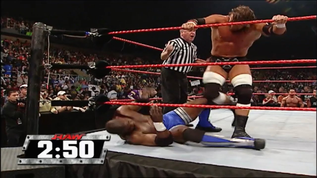 Triple H vs Shelton Benjamin Beat the Clock Challenge - Raw December 27 2004