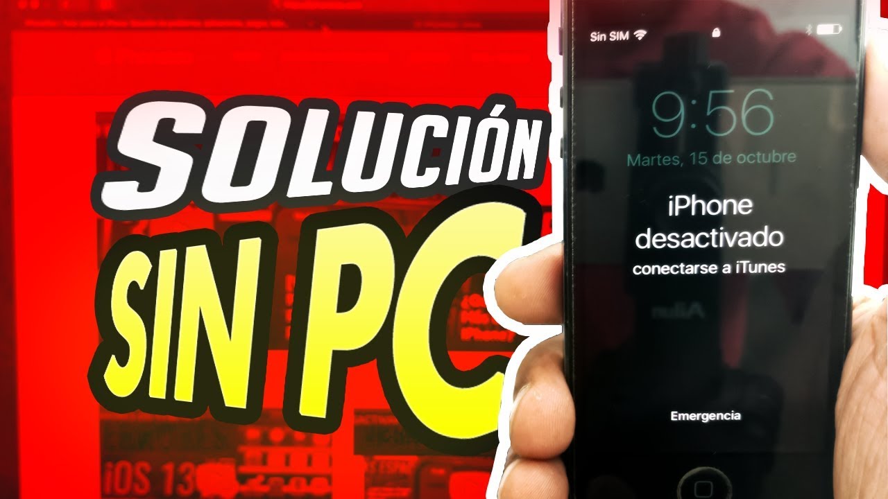 iPHONE DESACTIVADO CONECTARSE A iTUNES SIN PC SIN COMPUTADORA SIN ORDENADOR