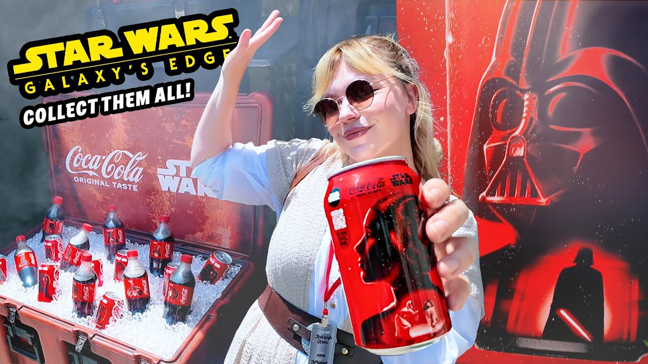 Star Wars Galaxy's Edge & Coca-Cola Launch Event! New Disney Park exclusive drinks 2025 Vlog