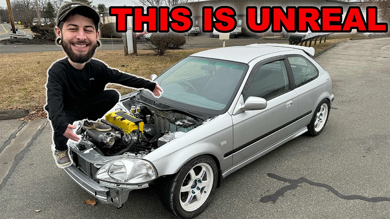 DRIVING My K24 Swapped Ek For The FIRST Time!