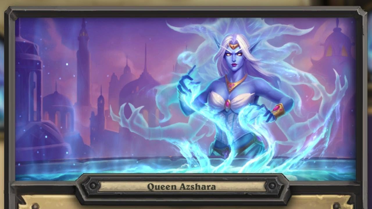 Hearthstone - Queen Azshara Emotes and Animations (New Hero)