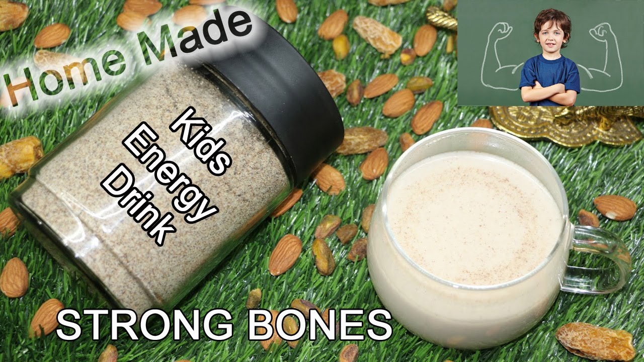 Kids Energy Drink Recipe | Homemade Energy Milk Drink for Kids Strong Bones - No Sugars | #superfood