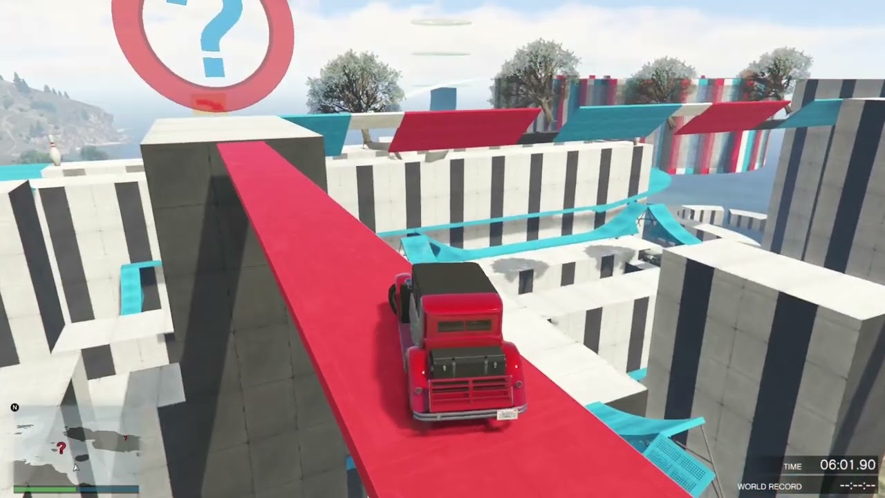 Random Classic Cars Tranceform Parkour GTA5: Impossible Stunt Race