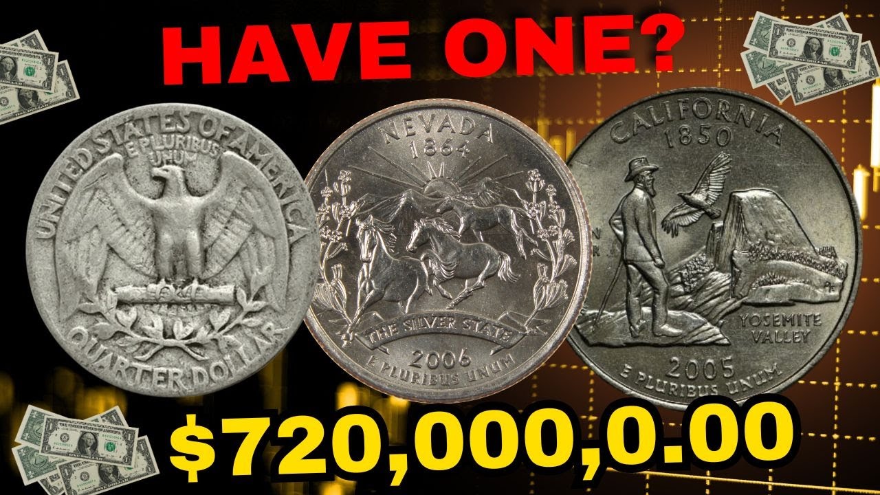 Washington & State Quarters Worth BIG Money — Nevada & California Coins Selling for INSANE Prices!”