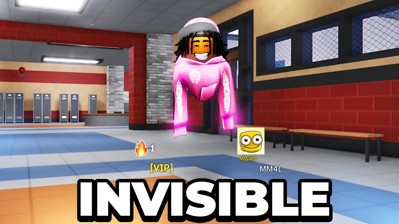 How To Become INVISIBLE in Roblox Fight In A School