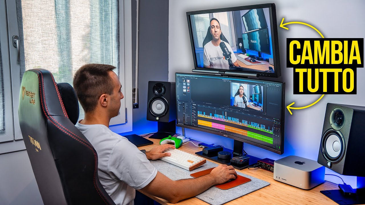 Il SETUP DEFINITIVO con DUE MONITOR per EDITING FOTO, VIDEO e... GAMING!