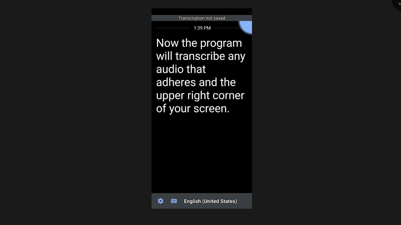 Google Live Transcribe App for Android
