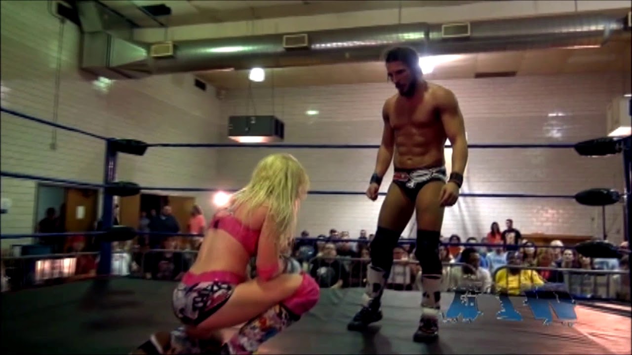 Johnny Gargano vs Candice LeRae WrestleRager 2014 Highlights