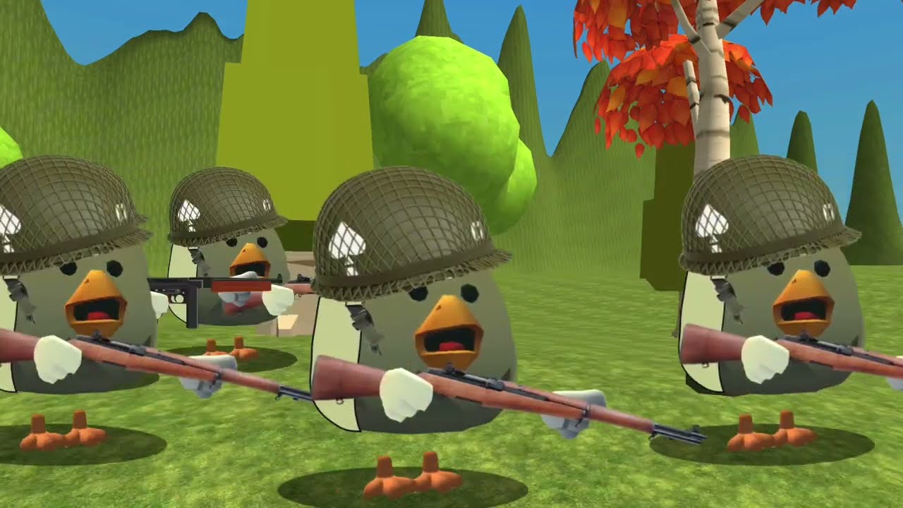The Battle Of Riverfront At France 1944 |🇺🇸⚔️🇩🇪| in Chicken (By DT 95 IWXD)