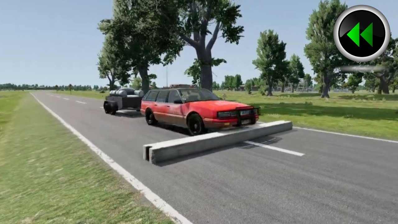 Reverse Cars vs Ledge #3 - BeamNG.Drive - Cars vs Ledge