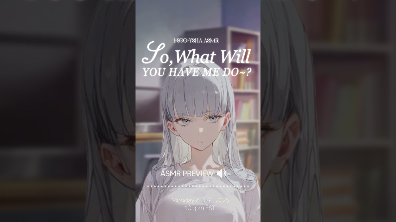 Now it's your turn~! 👀  #ASMRGirlfriend #ASMR #GirlfriendRoleplay
