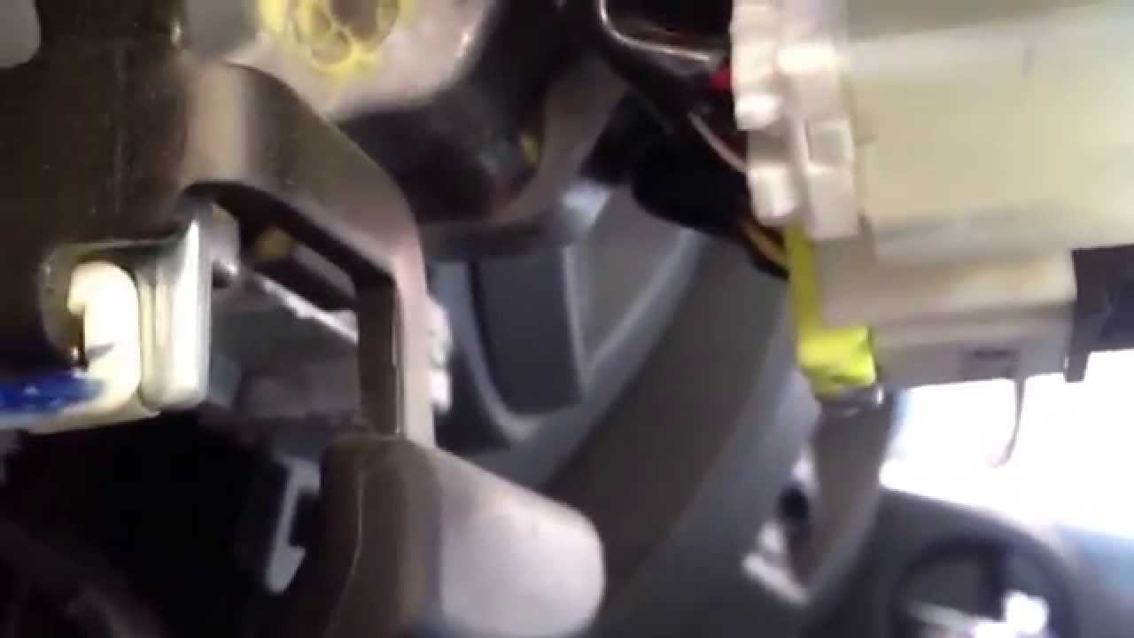 Steering angle sensor, clock spring, spiral cable removal install