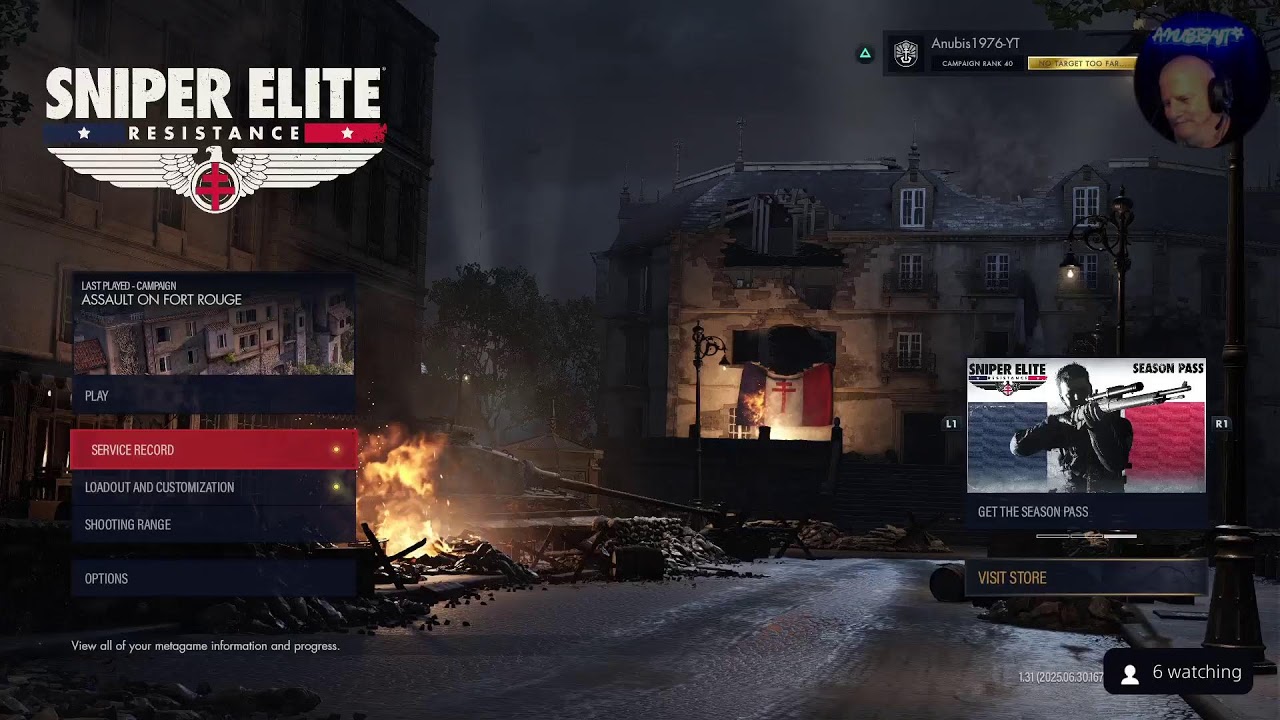 Sniper Elite Resistance  Gameplay  Featuring @Anubis1976-YT