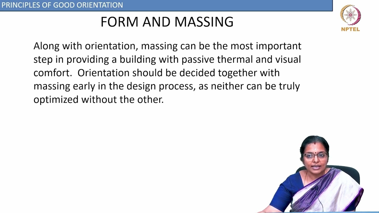ORIENTATION AND FORM FOR PASSIVE COOLING 