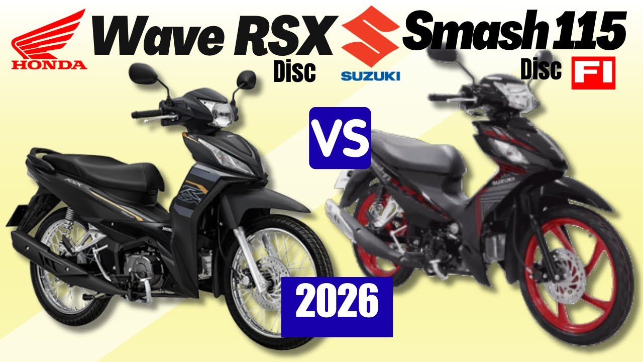 Honda Wave RSX Disc vs Suzuki Smash 115 Fi Disc | Side by Side Comparison | Specs & Price | 2026