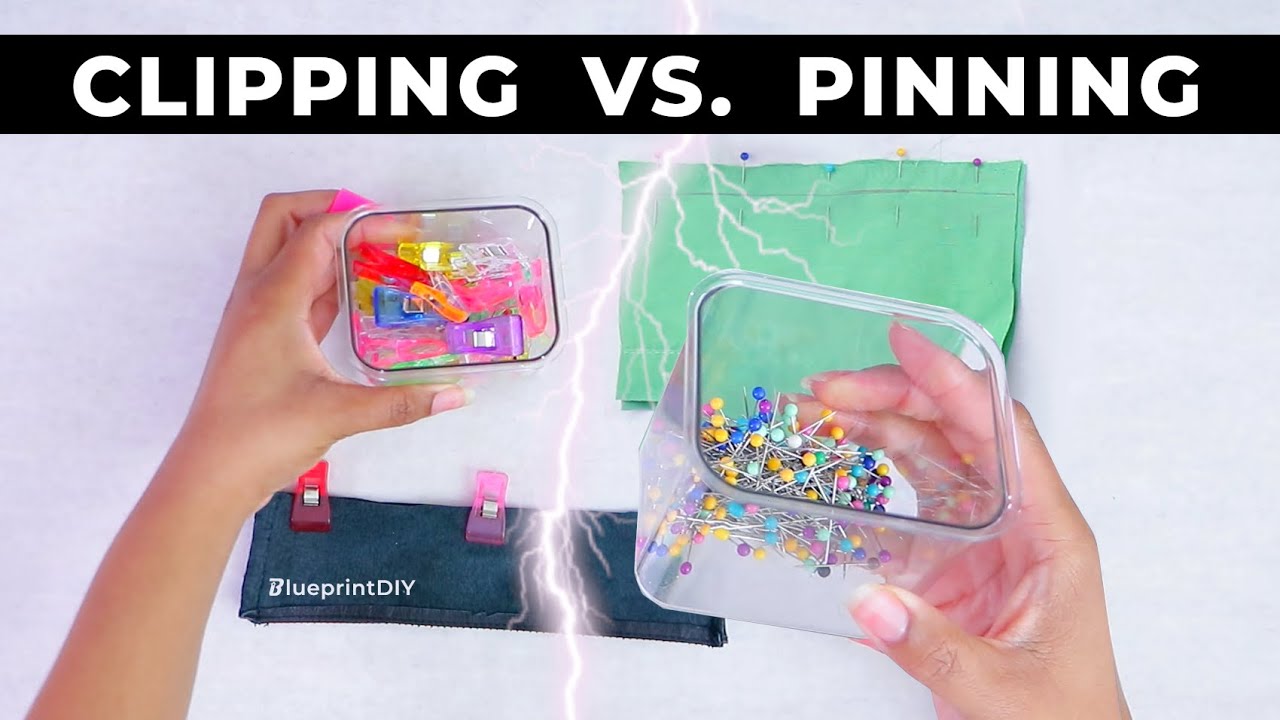 How To Pin or Clip Fabric | EASY Beginner Sewing!
