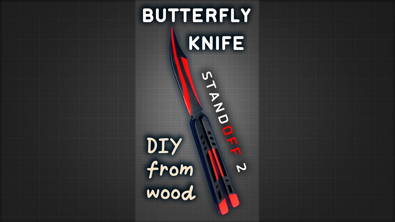 Making Balisong. How to make a KNIFE BUTTERFLY Black Widow Standoff 2 from wood DIY