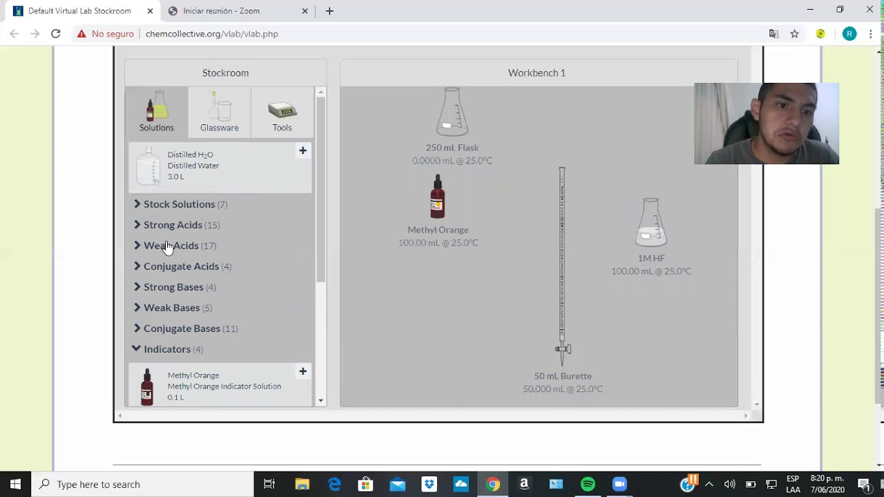 Herramientas laboratorio virtual-Quimica Analitica