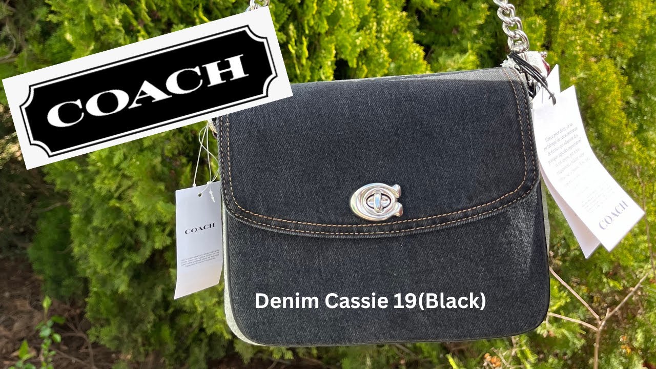 NEW! (BLACK) COACH DENIM CASSIE 19 | DENIM COLLECTION 2024