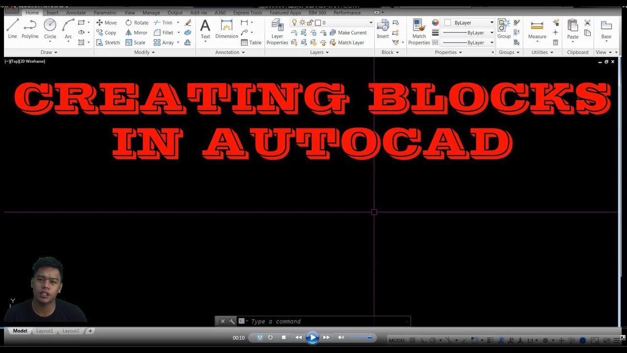 AUTOCAD TUTORIAL (TAGALOG) - HOW TO BLOCK OBJECT IN AUTOCAD